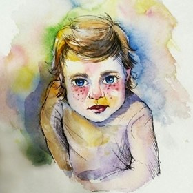 Портреты: Ребенок с небесными глазами